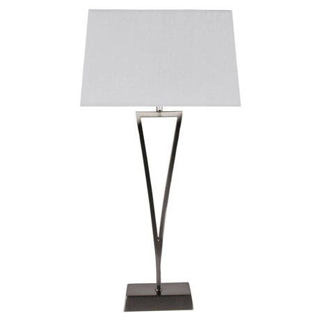 Pagazzi Lizzie Chrome & White Touch Table Lamp