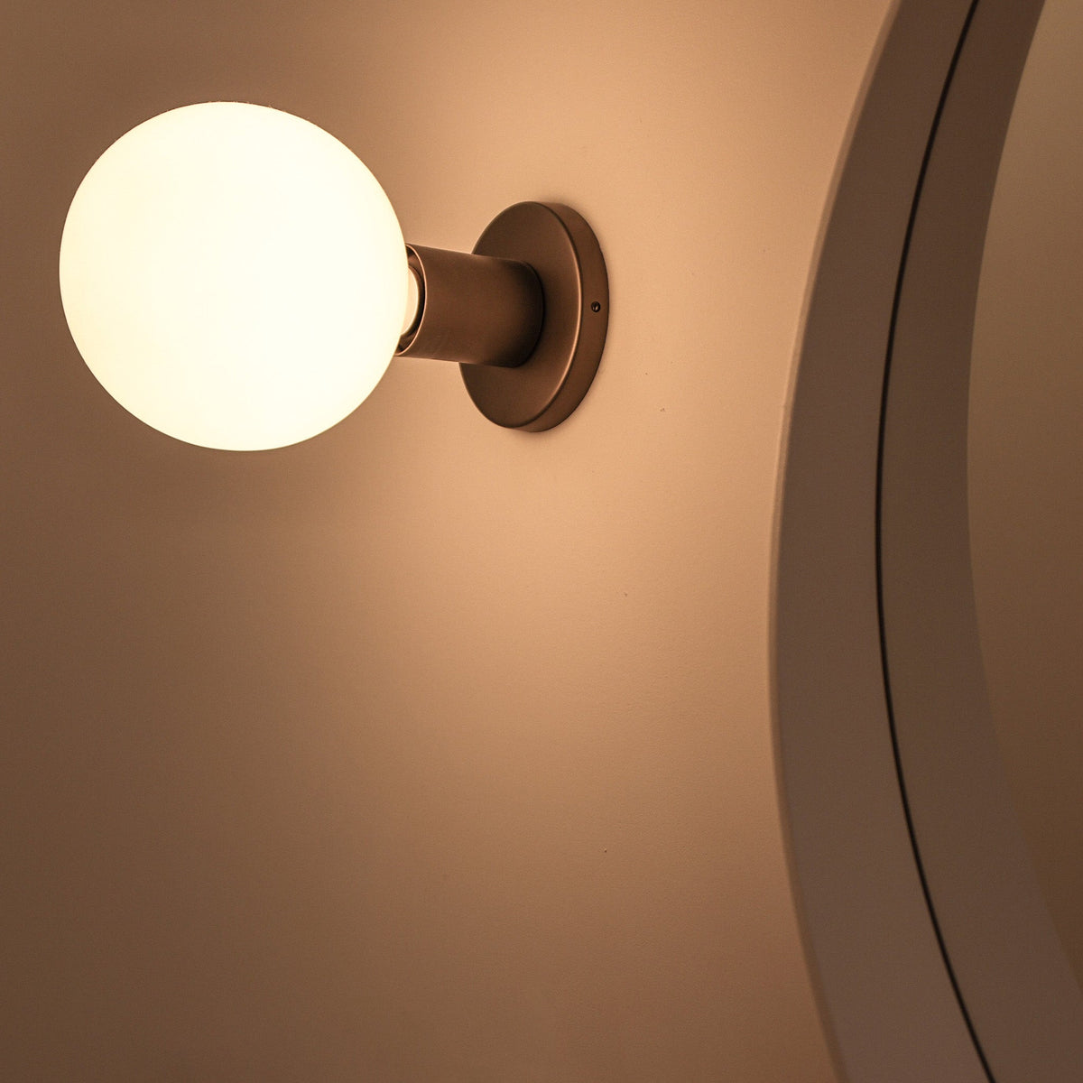 Tala Lochan Wall Light in Graphite with Sphere III