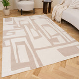 The Rugs Loft Abstract Beige Rug