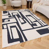 The Rugs Loft Abstract Blue Rug