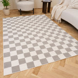 The Rugs Loft Checkerboard Grey Rug
