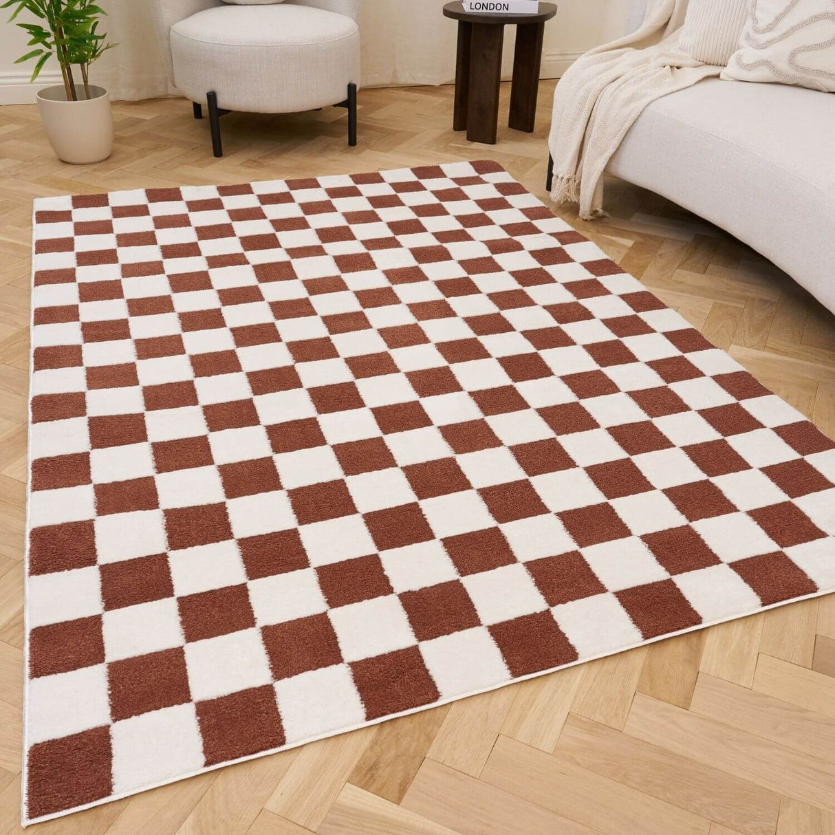 The Rugs Loft Checkerboard Terra Rug