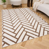 The Rugs Loft Chevron Brown Rug