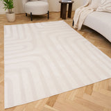The Rugs Loft Geometric Cream Rug