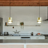 Tala Loop Single Pendant Gold + Sphere IV
