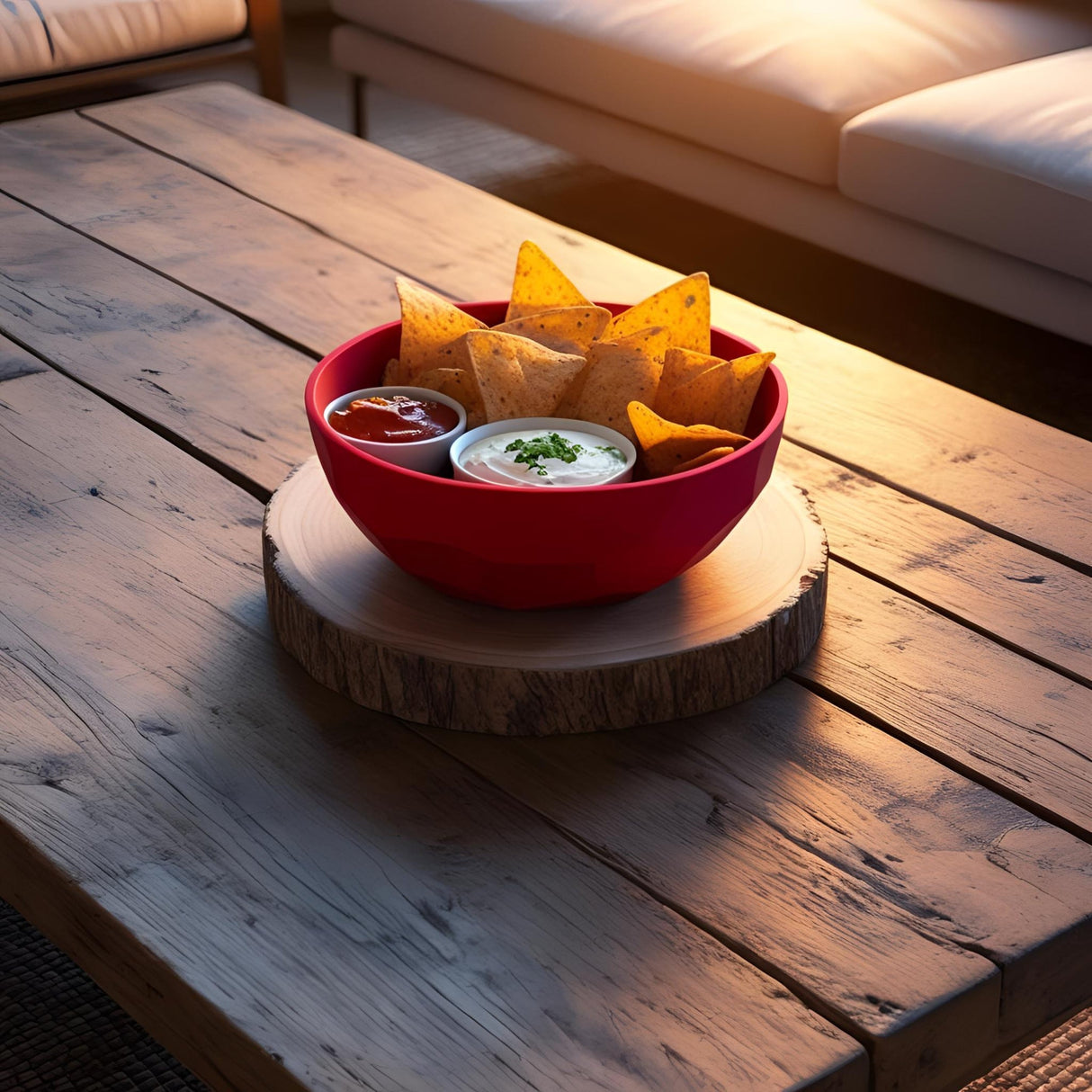 Filamora Studios Low Poly Snack Bowl Nacho Nibble Dish