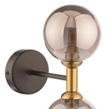 Pagazzi Loxley 2 Light Black & Gold Wall Light