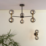 Pagazzi Loxley 2 Light Black & Gold Wall Light
