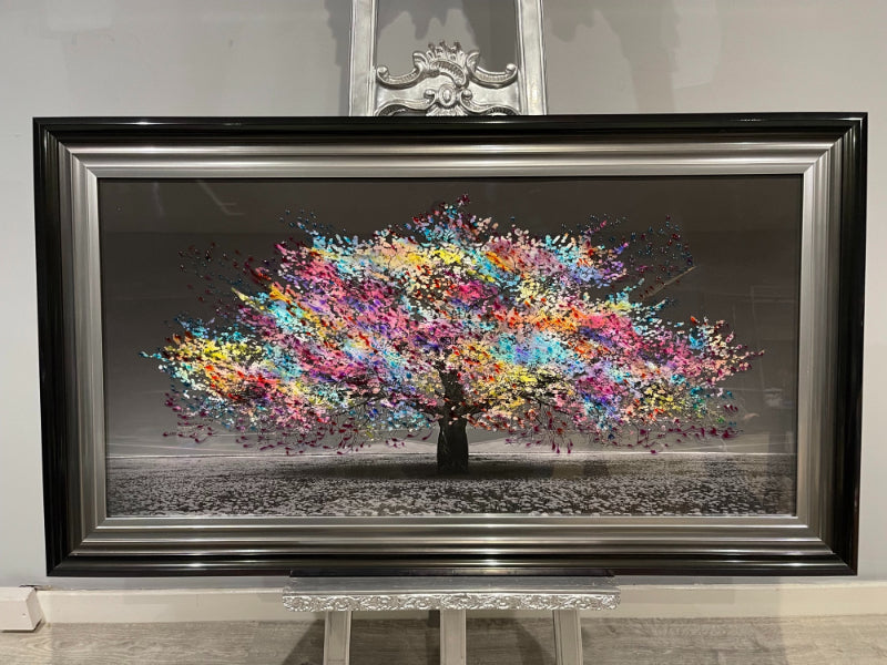 Pagazzi Multicolour Tree Wall Art - 100x50