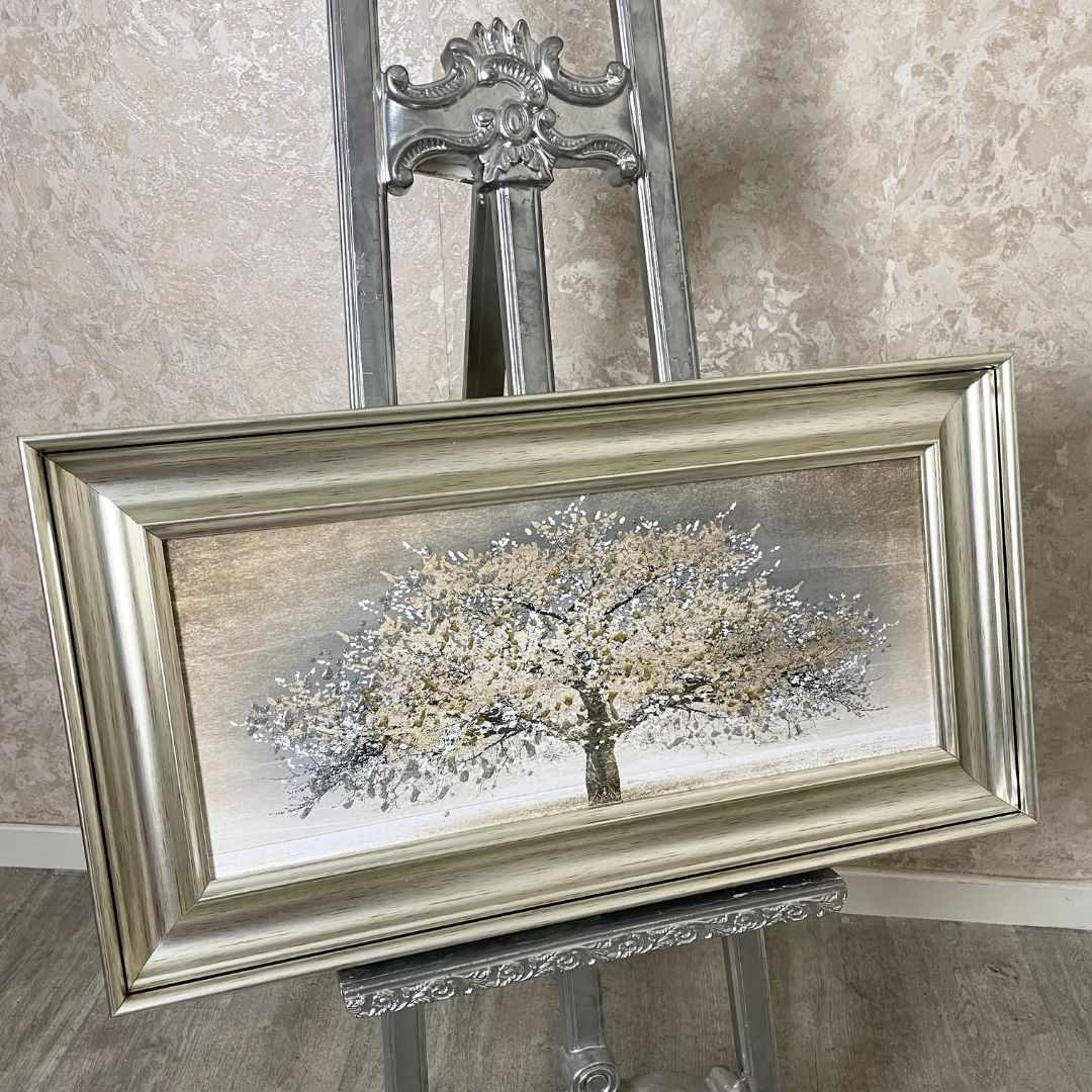Pagazzi Gold Blossom Tree Wall Art with Champagne Gold Frame