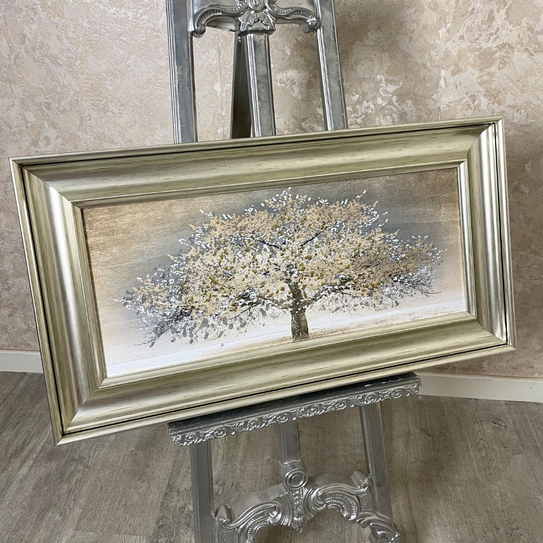 Pagazzi Gold Blossom Tree Wall Art with Champagne Gold Frame - 100cm