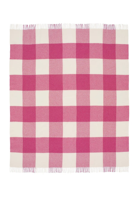 Casa by Josephine Jenno Lucy’s Raspberry Checker Throw