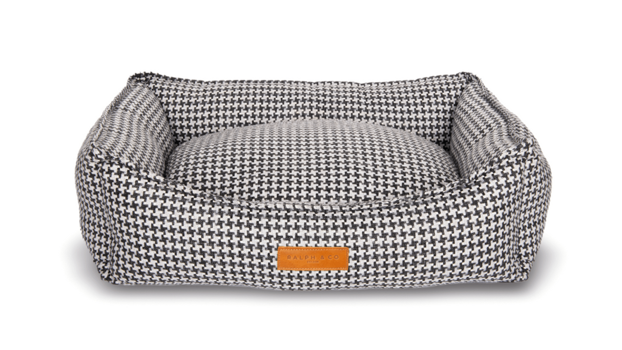 Ralph & Co Kensington Luxury Houndstooth Dog Bed