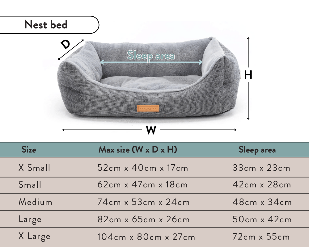 Ralph & Co Kensington Luxury Houndstooth Dog Bed