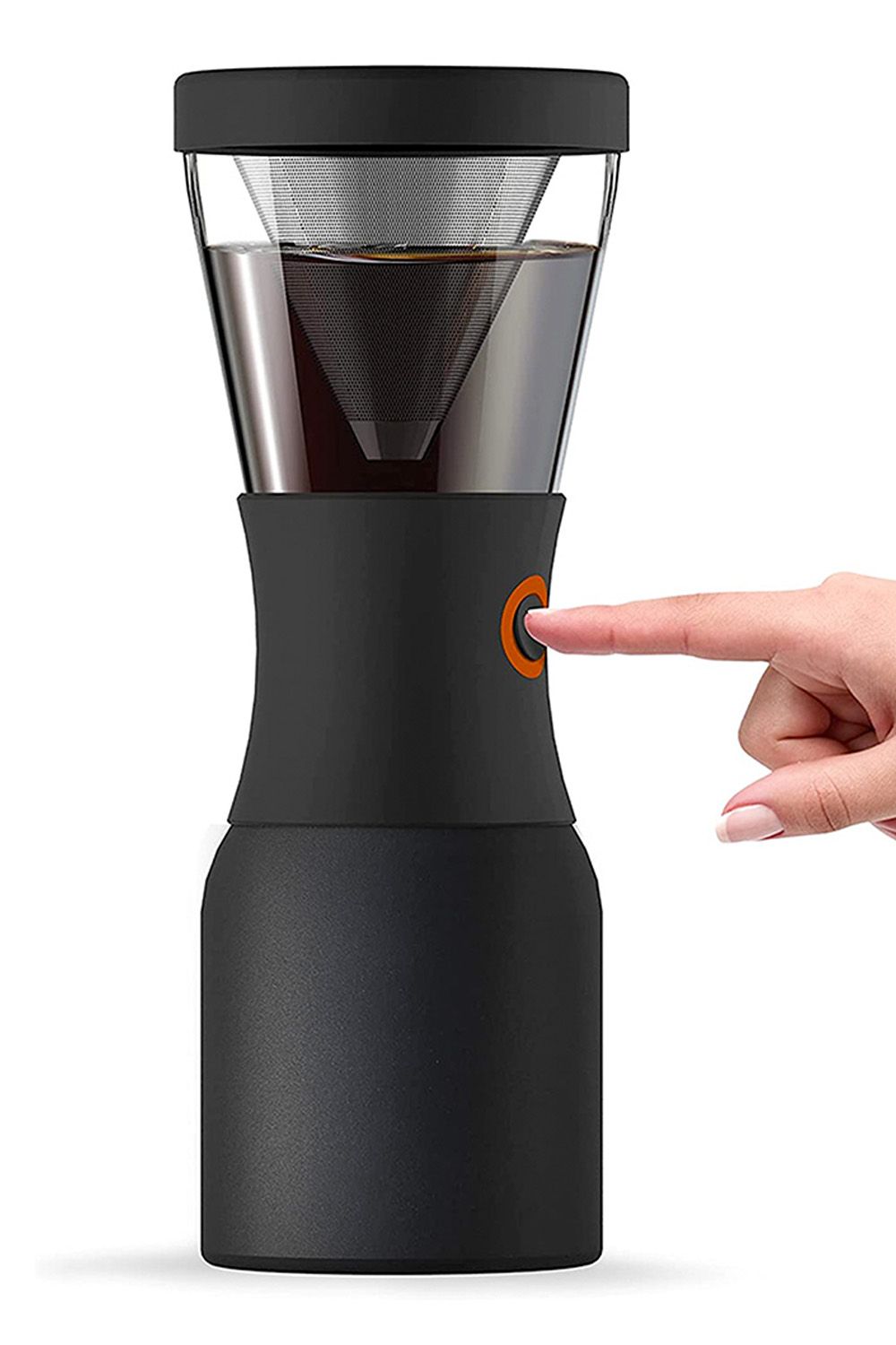 Asobu Portable Cold Brew Coffee Maker, Black, 1 Litre