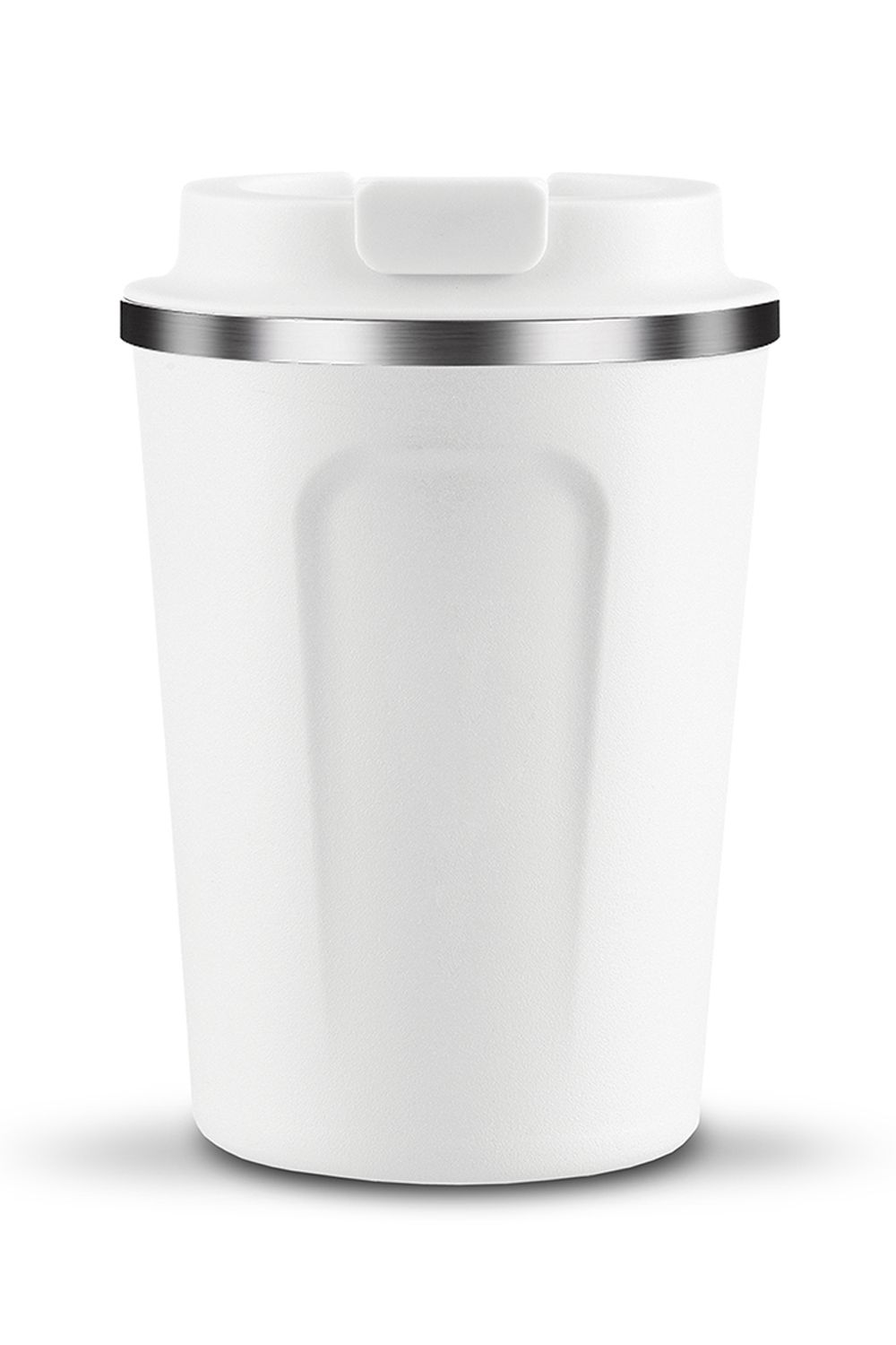 Asobu Cafe Compact Vacuum Insulated Travel Mug, 384ml, White