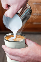 Asobu Cafe Compact Vacuum Insulated Travel Mug, 384ml, White