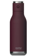Asobu Wireless Stainless Steel Double Walled Speaker Bottle, Burgundy, 500ml
