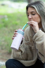 Asobu Skinny Can Kuzie Stainless Steel Insulated Sleeve, 350ml, Pink