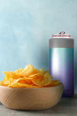 Asobu Skinny Can Kuzie Stainless Steel Insulated Sleeve, 350ml, Unicorn