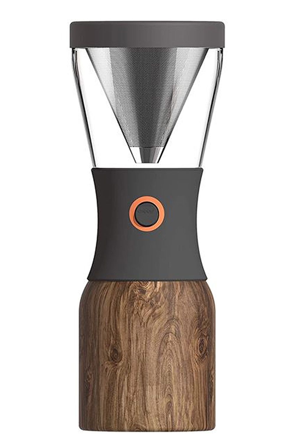 Asobu Portable Cold Brew Coffee Maker, Wood, 1 Litre