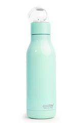 Asobu Stainless Steel Earphone H2 Audio Insulated Water Bottle, 600ml, Mint