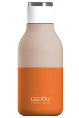 Asobu Urban Double Walled Stainless Steel Insulated Bottle, Pastel Orange, 473ml