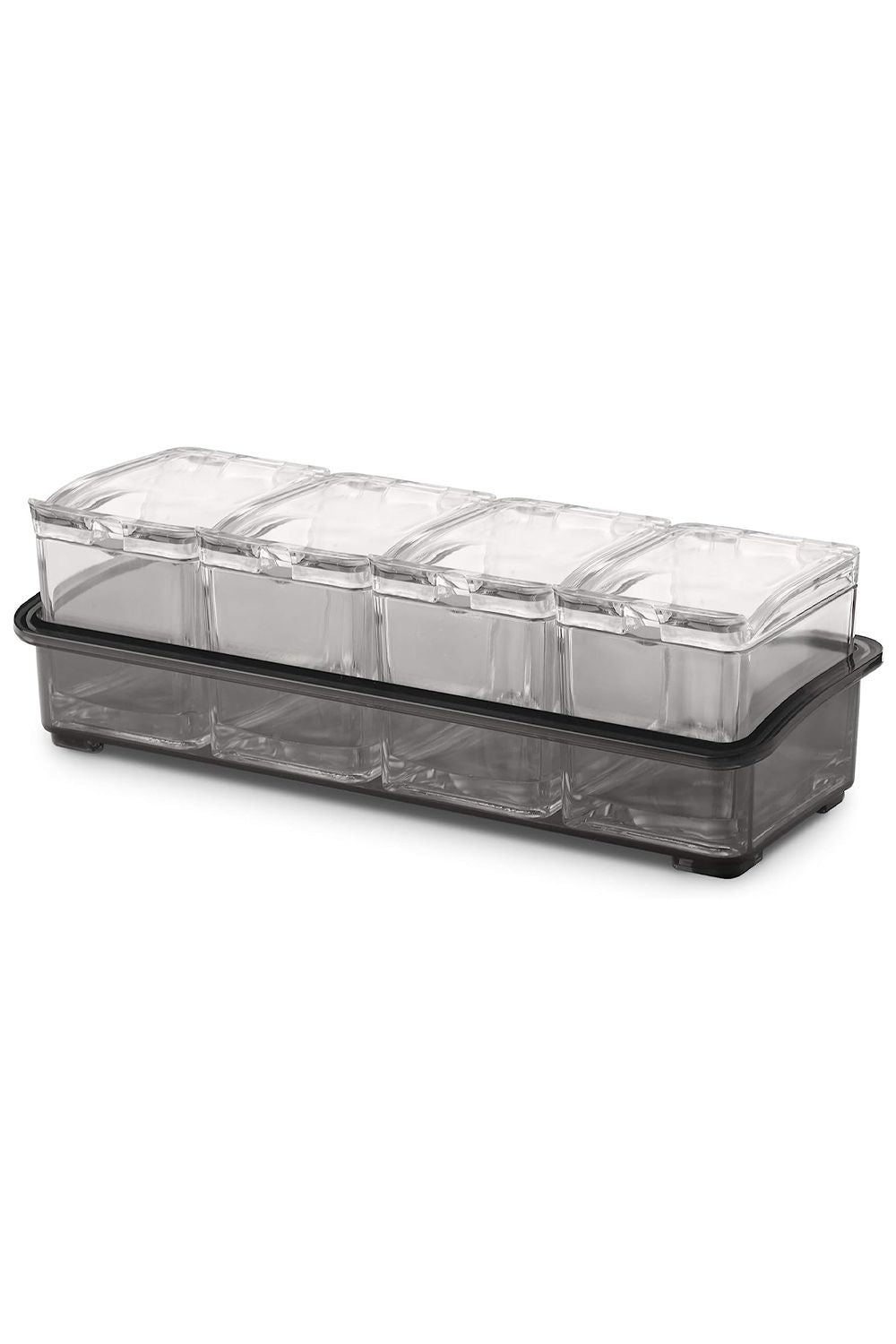 Final Touch 5 Piece Garnish Bar Caddy, Clear