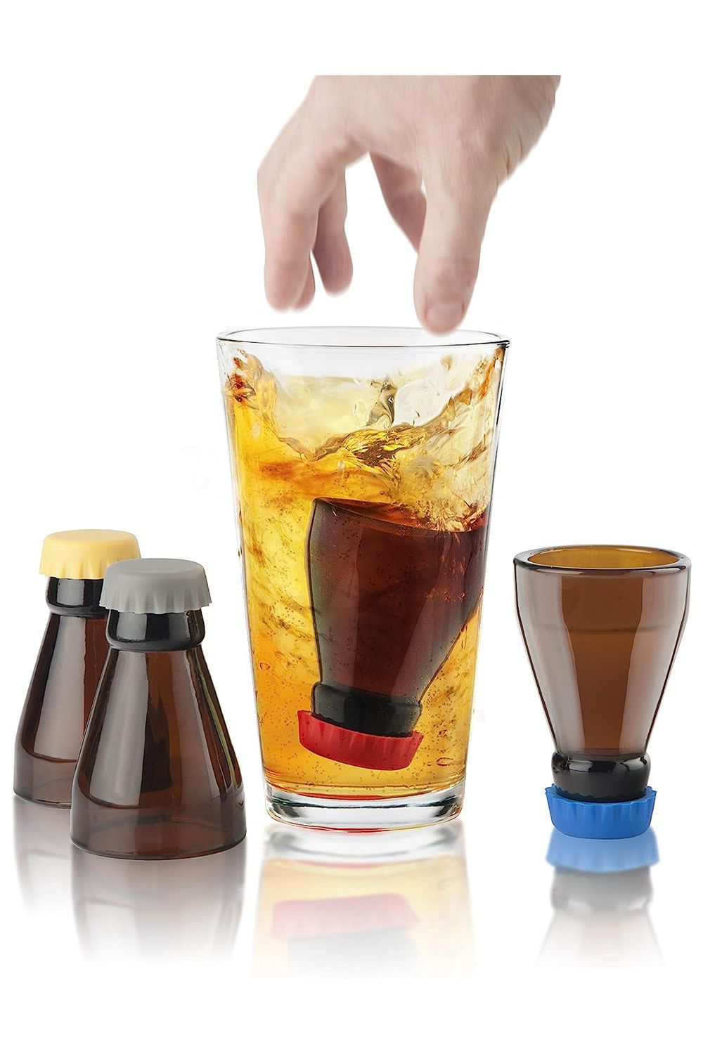 Final Touch Beer Bombs Shot Glass, Set of 4, 30ml