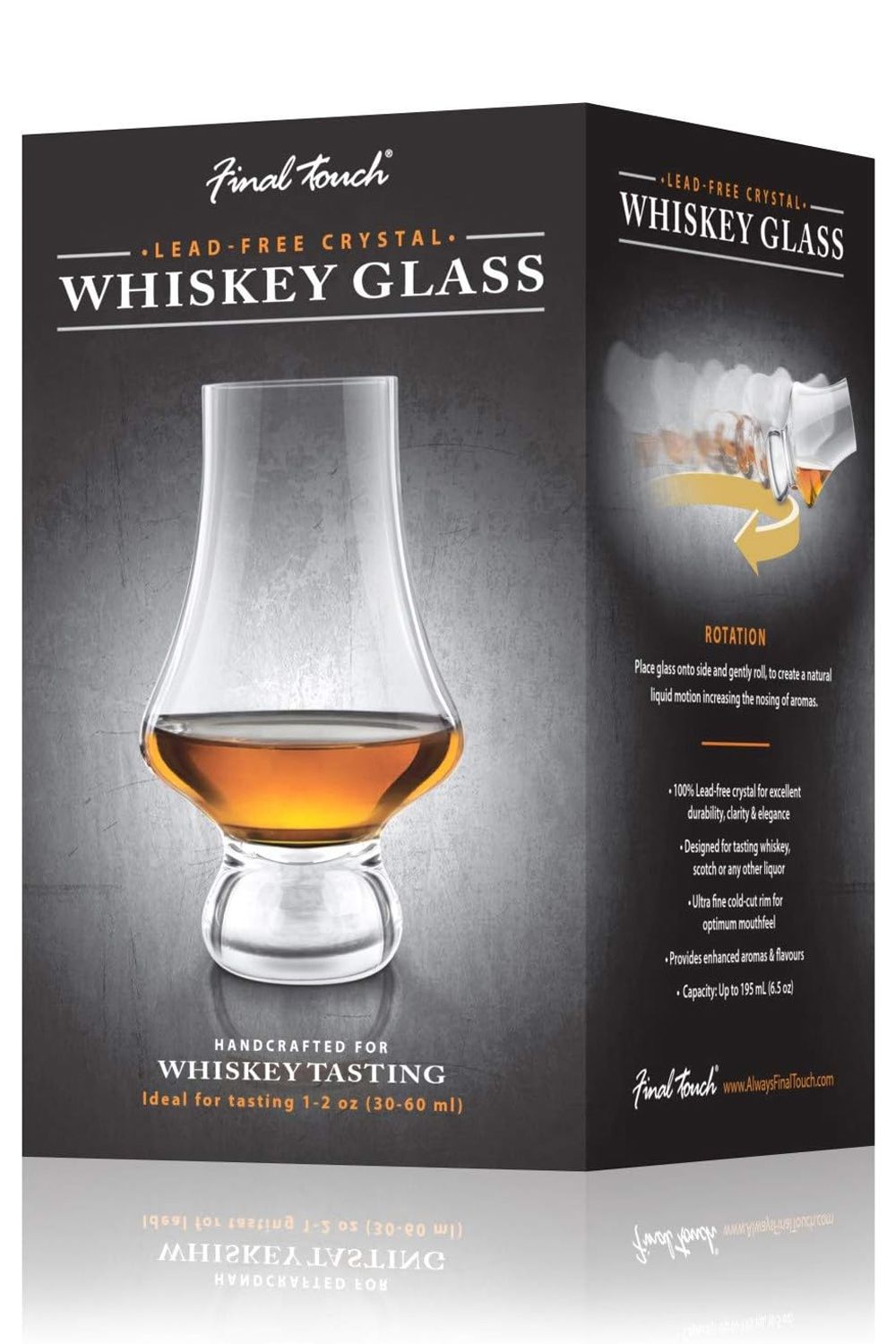 Final Touch Whisky Tasting Glass, 195ml