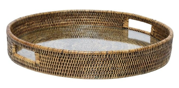 Casa by Josephine Jenno Majesty Rattan Serving Tray - Brown