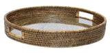 Casa by Josephine Jenno Majesty Rattan Serving Tray - Brown