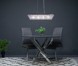 Pagazzi Susanna Light Polished Chrome Jewel Bead Linear Ceiling Pendant