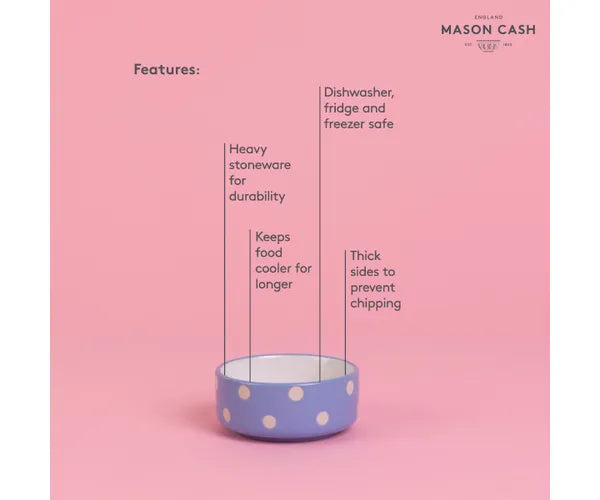 Mason Cash Polka Dot Bowls Asstd, 8cm