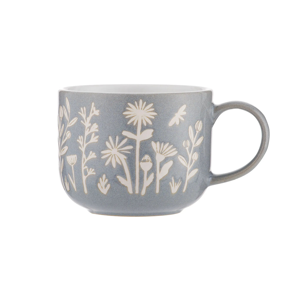 Mason Cash In The Meadow Stoneware Blue Daisy Mug, 400ml