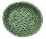 Shop Casa by Josephine Jenno Mayfair Tray Hold All Rattan Basket Green