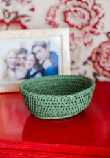 Shop Casa by Josephine Jenno Mayfair Tray Hold All Rattan Basket Green