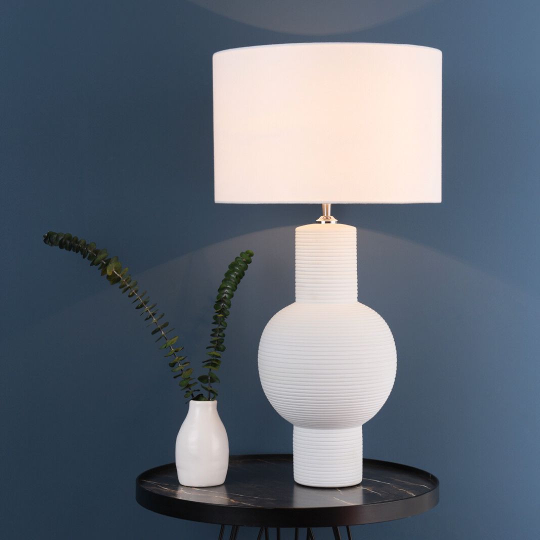 Pagazzi Meredith White Ceramic Table Lamp