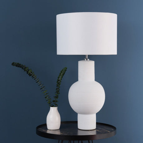 Pagazzi Meredith White Ceramic Table Lamp