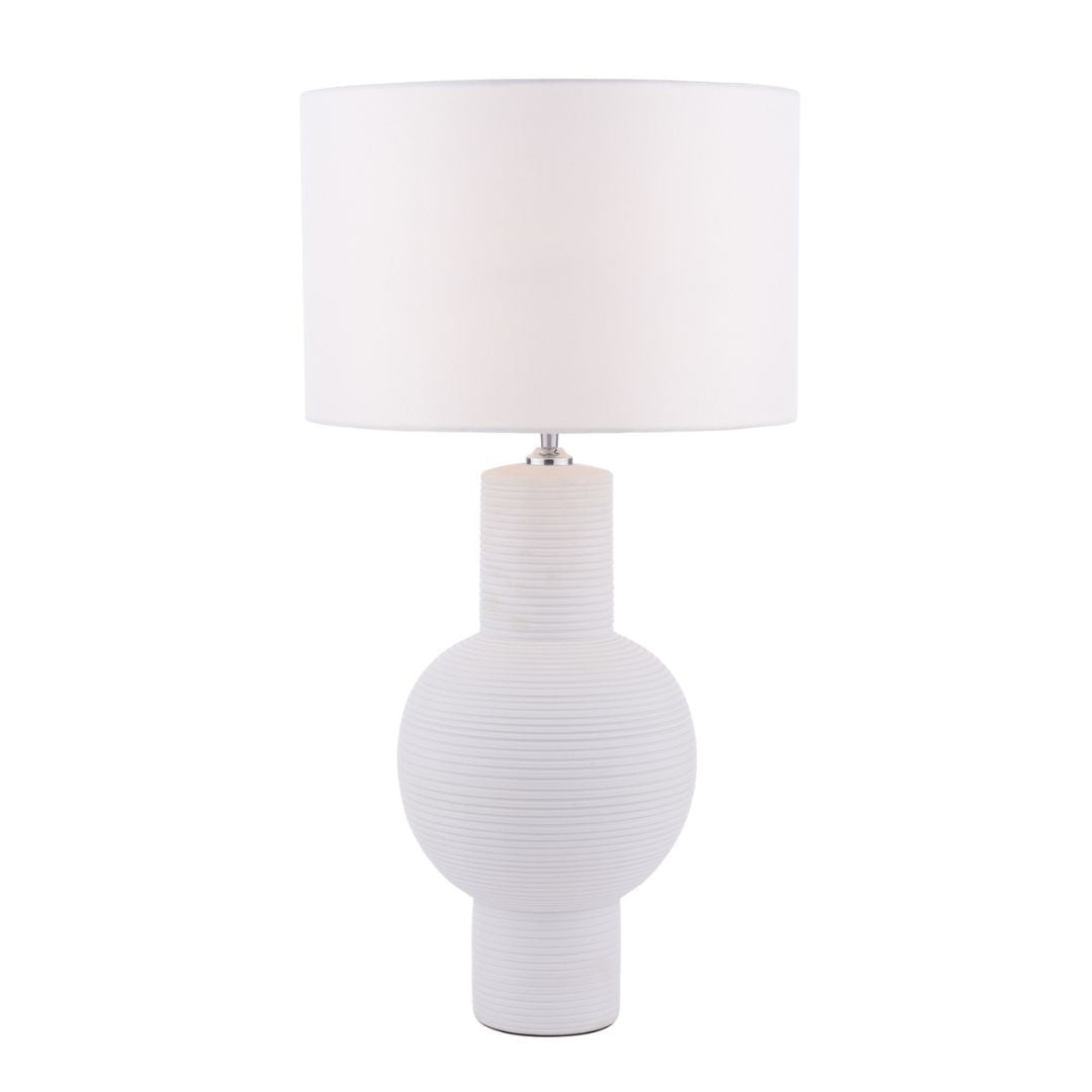 Pagazzi Meredith White Ceramic Table Lamp