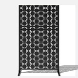 Nicoman Metal Indoor/Outdoor Privacy Screen with Stand - 120cm x 180cm