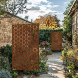 Nicoman Metal Indoor/Outdoor Privacy Screen with Stand - 120cm x 180cm