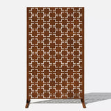 Nicoman Metal Indoor/Outdoor Privacy Screen with Stand - 120cm x 180cm