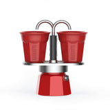 Bialetti Mini Express 'R' Double Serve (2 Cups & 2 Cup Coffee Maker)