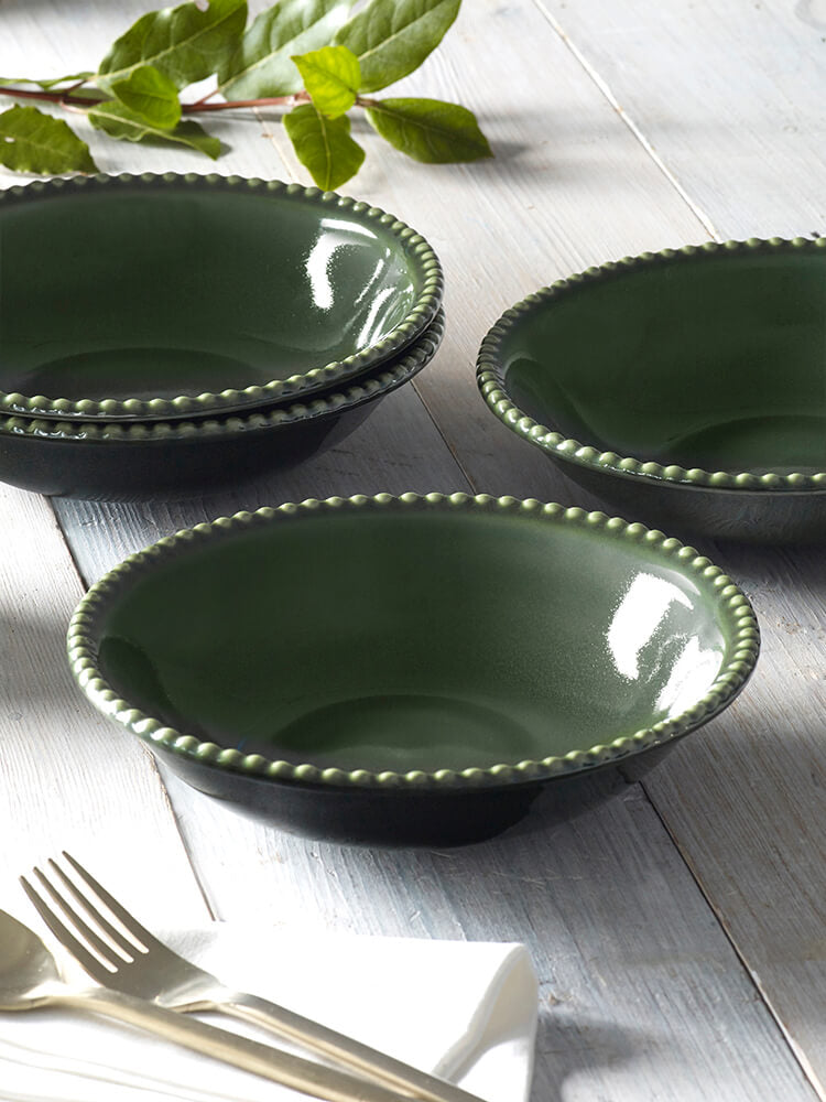 MM Living Green Bobble Pasta Bowl