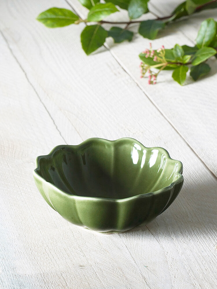 MM Living Green Scallop Small Dip Bowl - 12cm