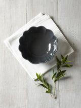 MM Living Grey Scallop Large Nibble Bowl