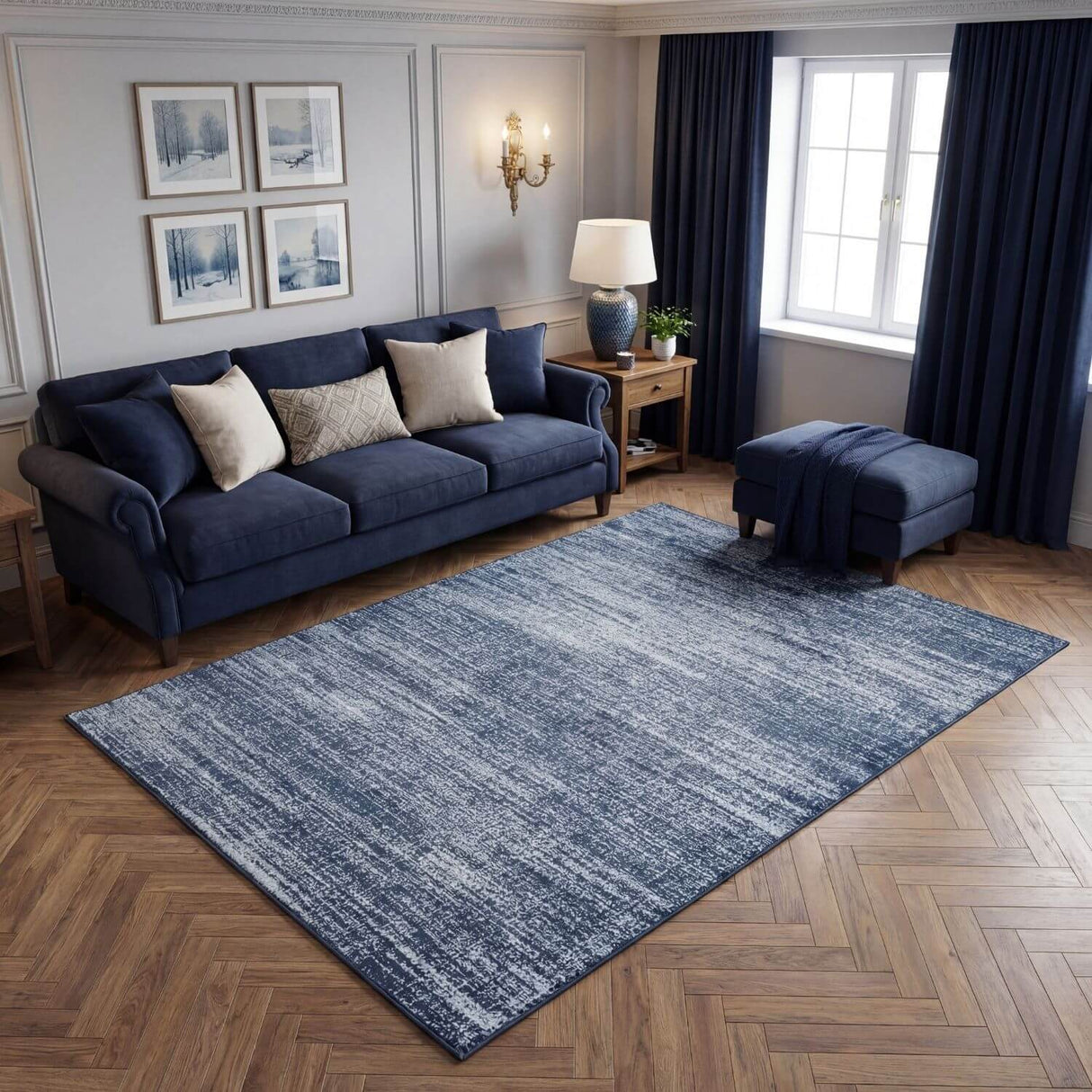 Montana Blue Rug 3800BL | The Rugs