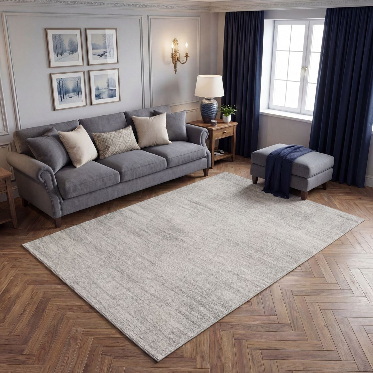 The Rugs Montana Cream & Grey Rug 3800