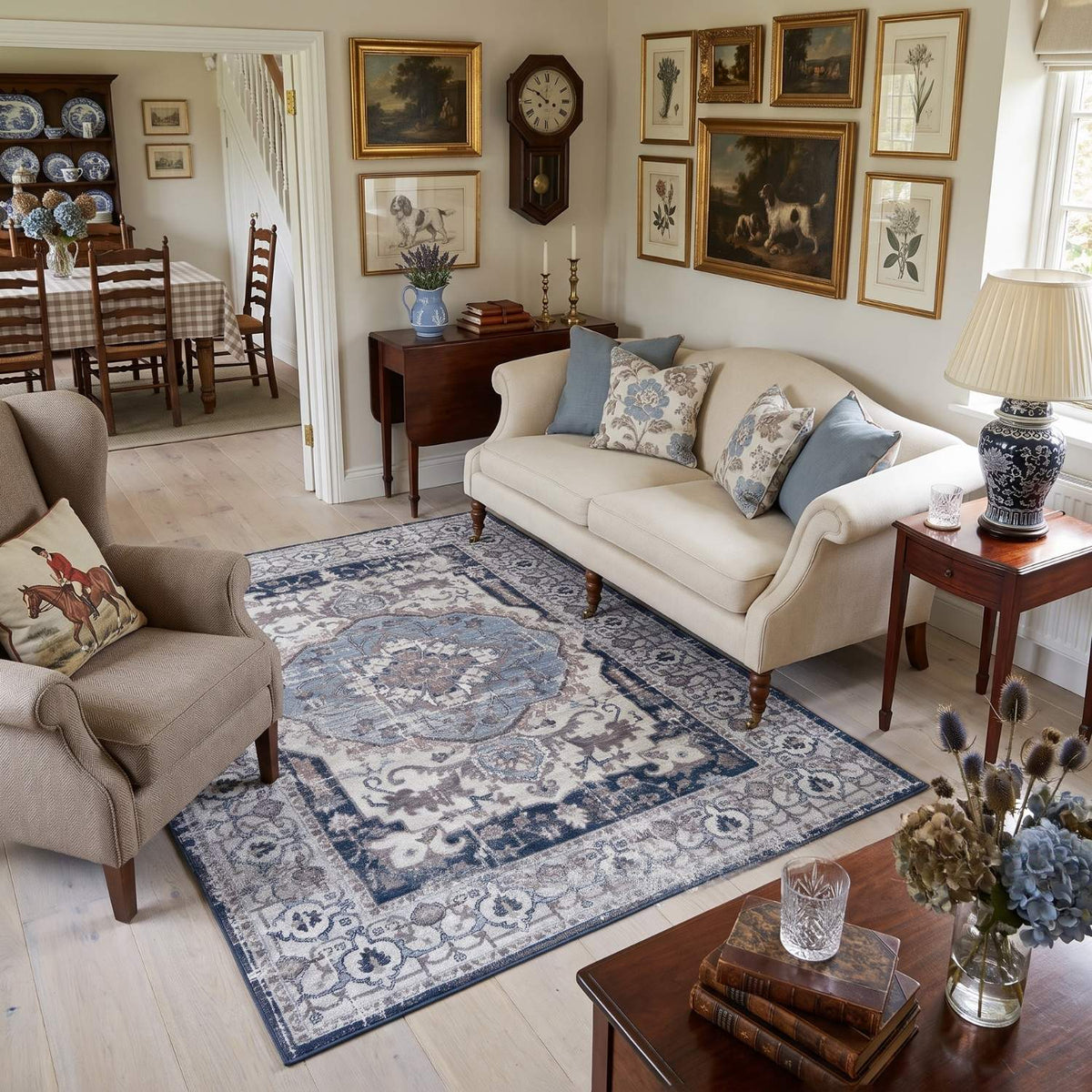 Montana Vintage Navy Rug 4040 by The Rugs